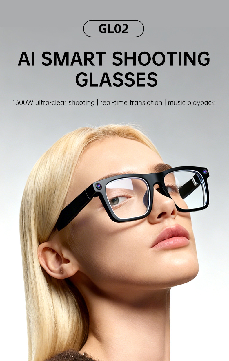 GL02 AI Akıllı Gözlük — 13MP k - Smart Glasses Lens incelemesi ve fiyatı