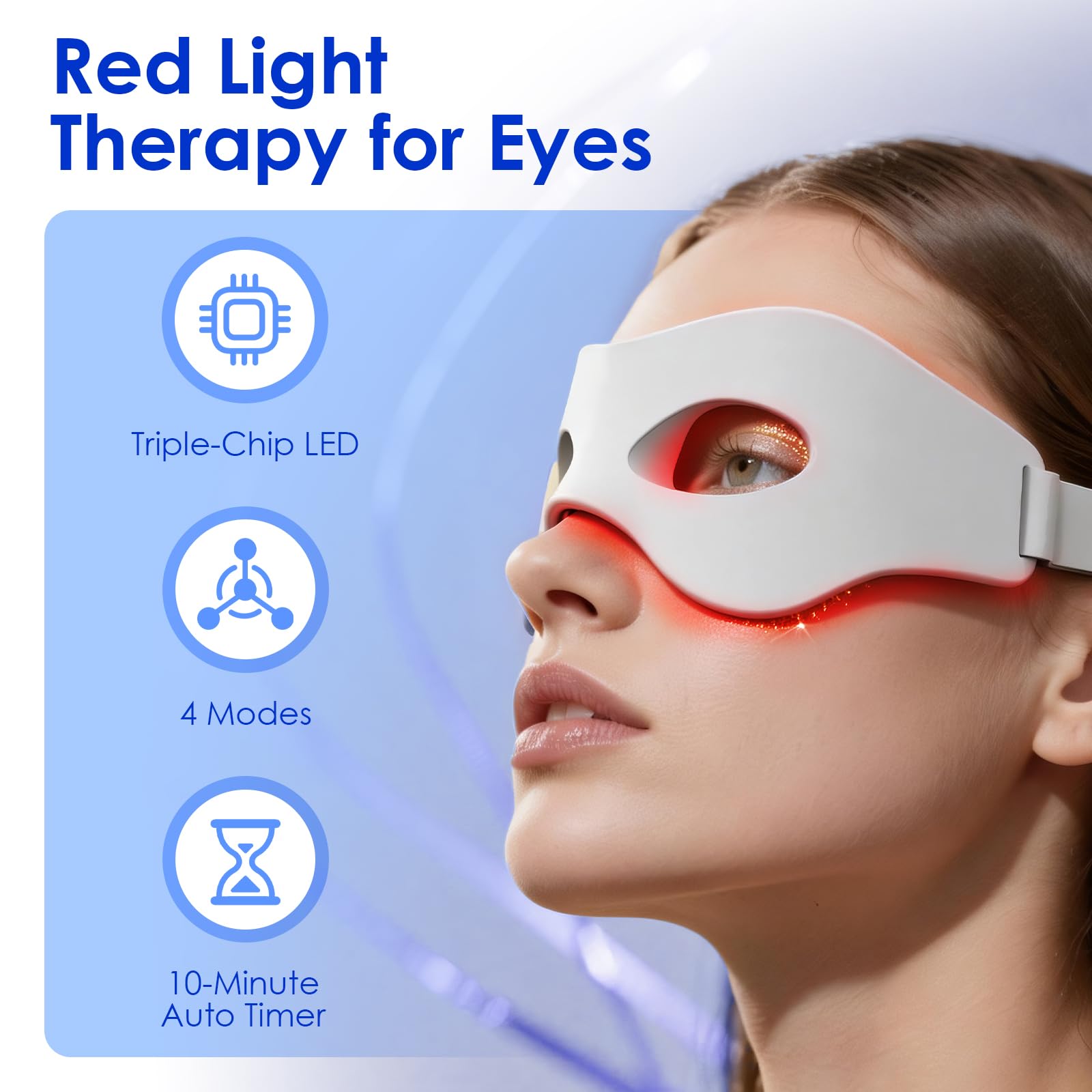 3D Kırmızı Işık EMS Göz Masaj  - Light Therapy Glasses incelemesi ve fiyatı
